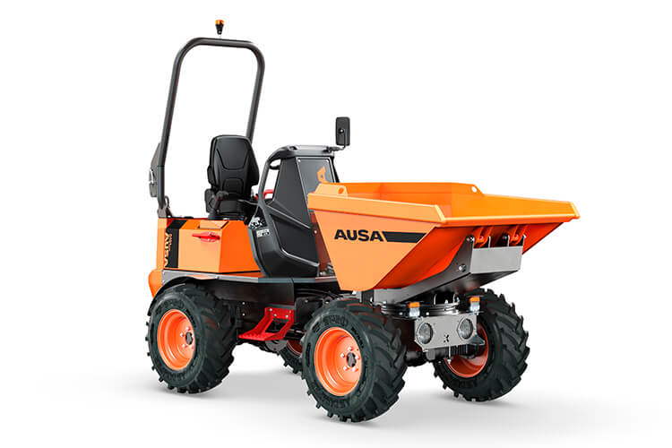 Capacidad de carga de 1.500 Kgs</br> Articulado</br> Descarga giratoria