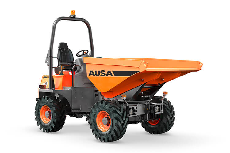 Capacidad de carga de 3.500 Kgs</br> Articulado</br> Descarga giratoria