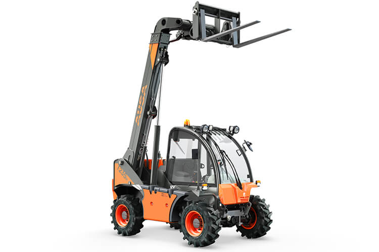 Capacidad de carga de 2.300 Kgs</br> Máxima elevación a 5.000 mm